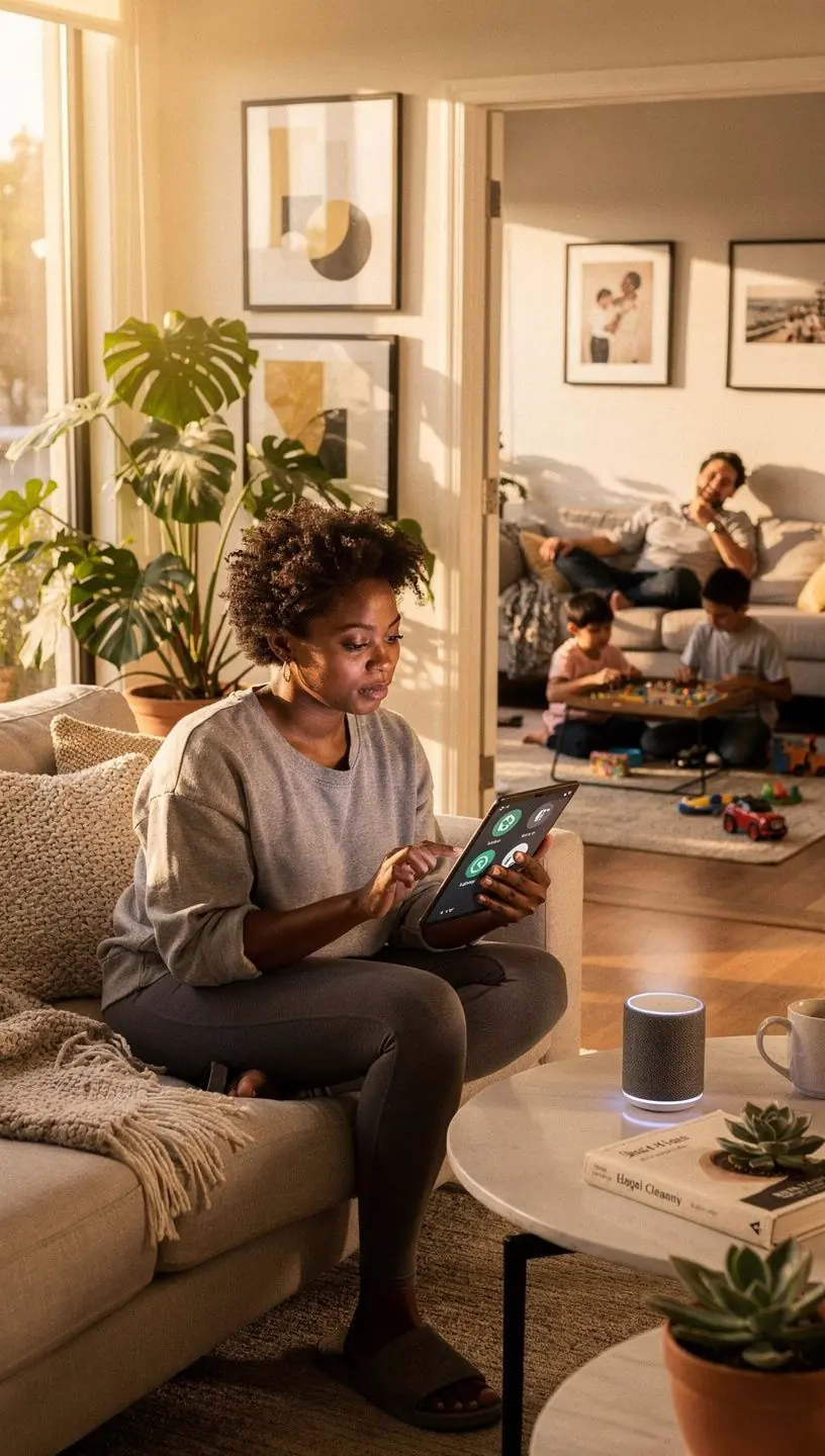 Image of a person analyzing data on multiple screens to optimize automation strategies in their company.